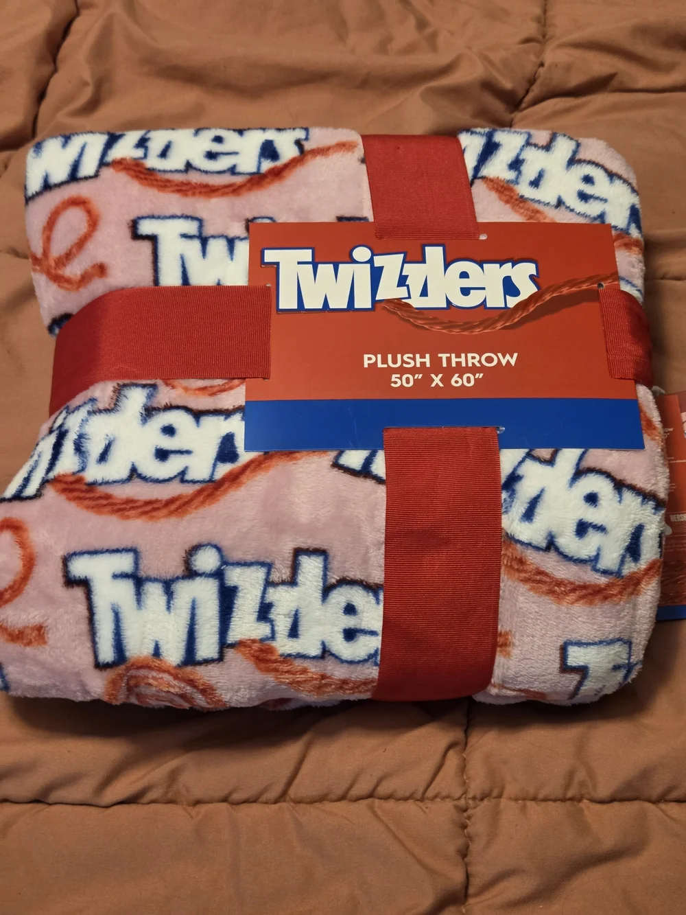 Twizzlers Pink Plush Throw Blanket - Branded Cozy Throw